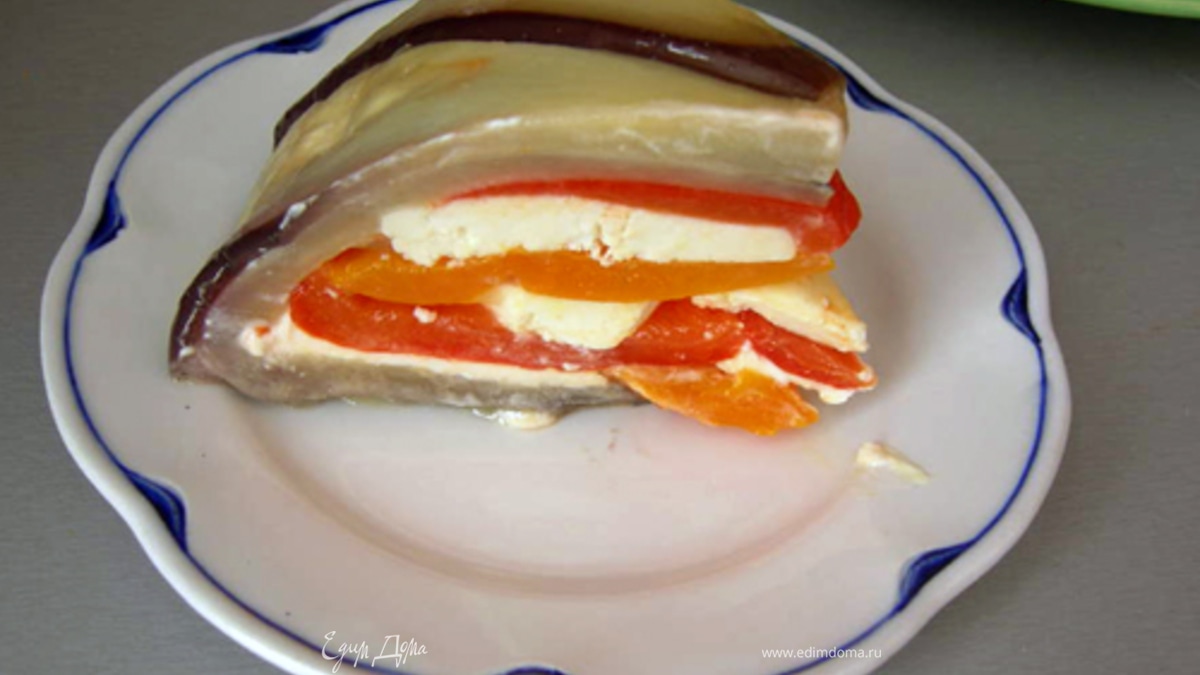 Террин из баклажанов и перцев 