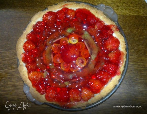 Тарт творожно-фруктовый с желе Тарт творожно-фруктовый с желе