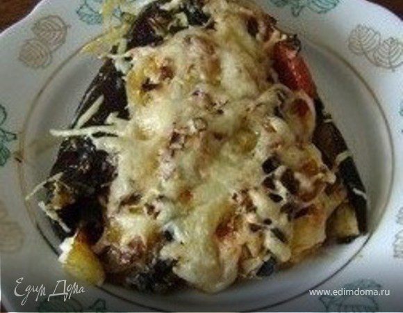 Павлиний хвост из баклажанов Павлиний хвост из баклажанов