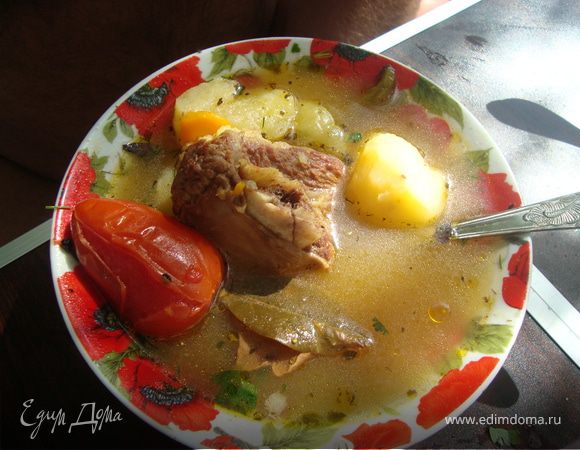 Наваристый походный супчик из телятины с овощами Наваристый походный супчик из телятины с овощами