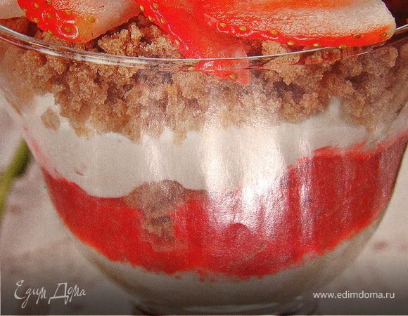 Оригинальный клубничный десерт