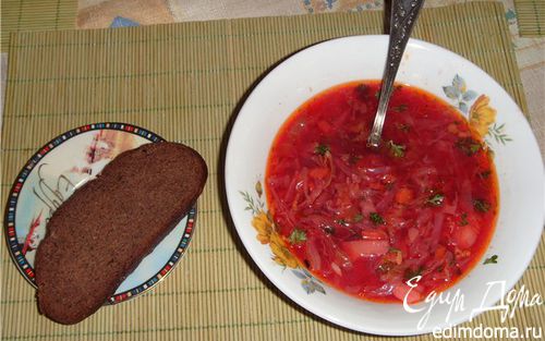 Рецепт Борщ южноукраинский