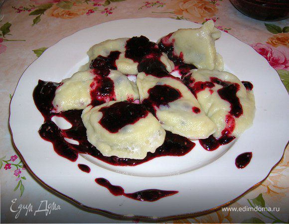 Вареники с черникой 