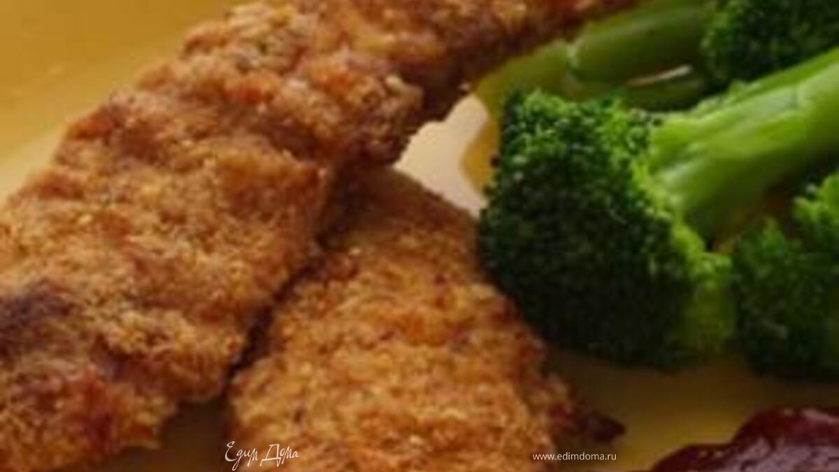 Куриные пальчики в миндальной крошке