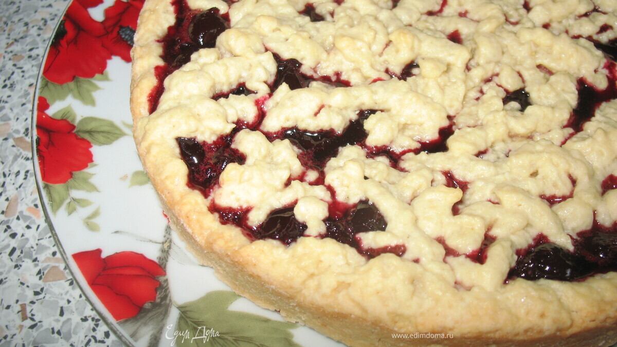 Итальянский вишневый пирог