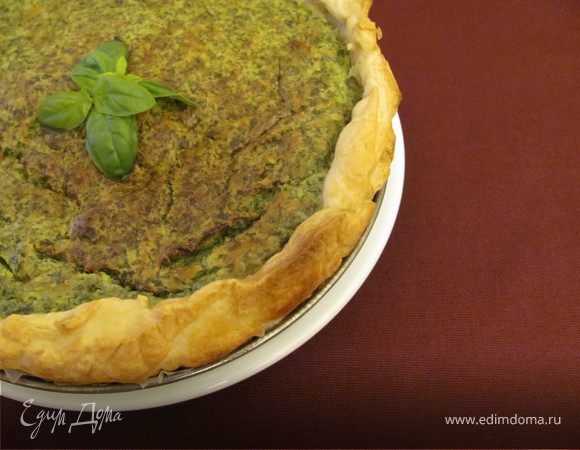 Пирог с зеленью и миндалем Пирог с зеленью и миндалем