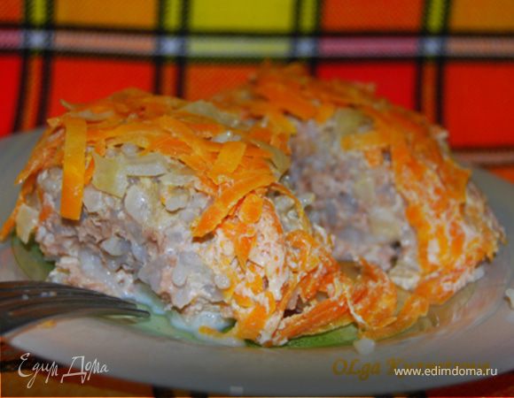 Котлетка-ежик из духовки 