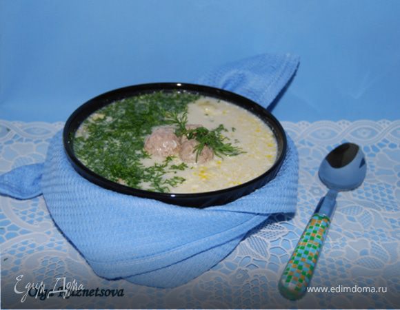 Сырный суп с фрикадельками 