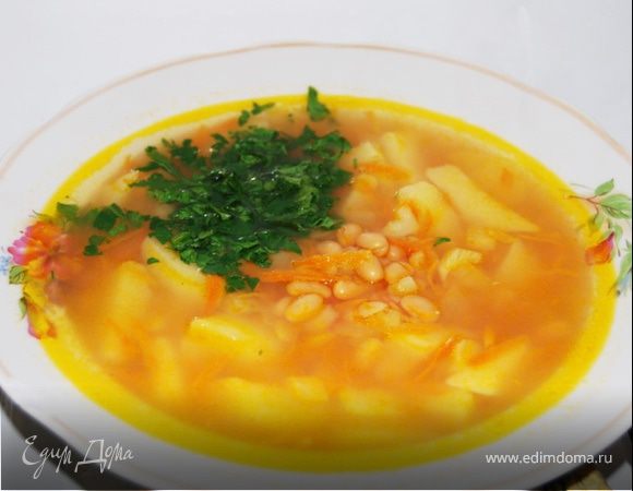 Суп с консервированной фасолью