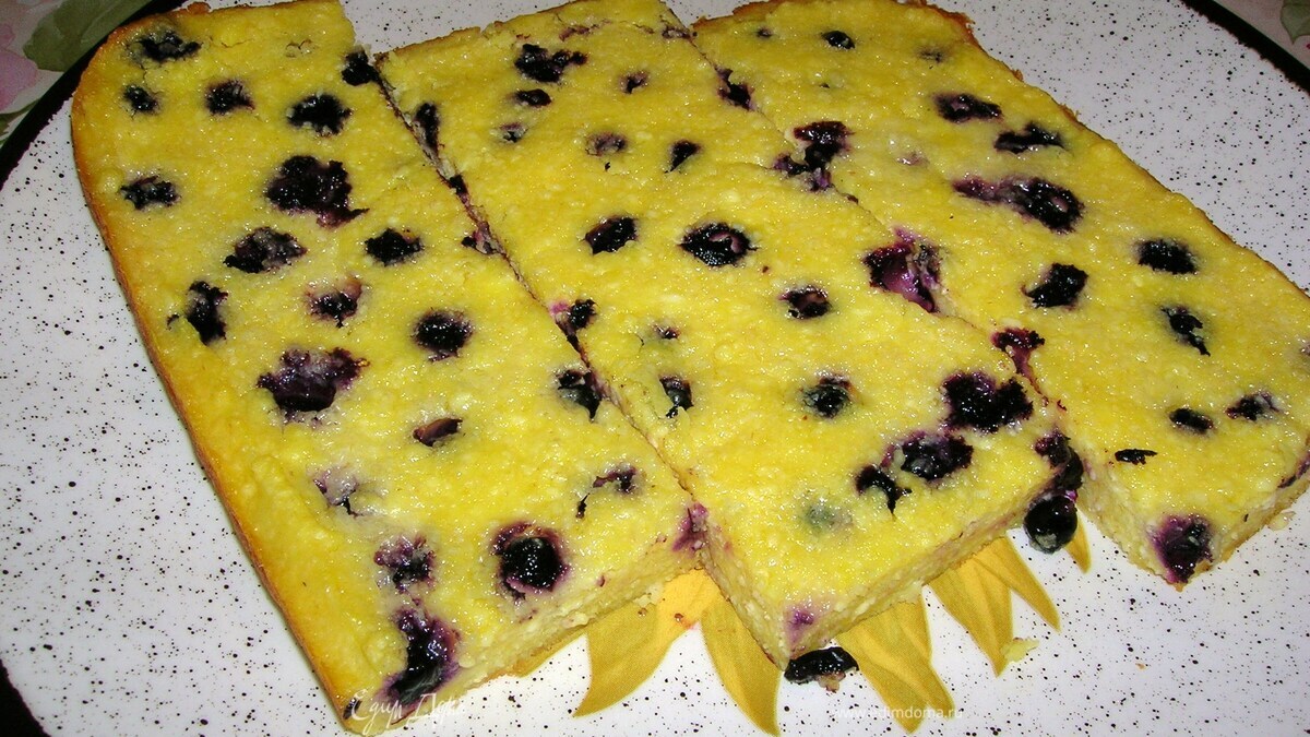 Творожная запеканка с ягодами