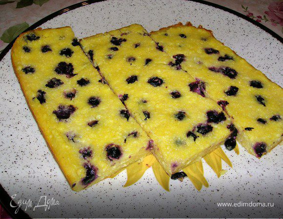 Творожная запеканка с ягодами