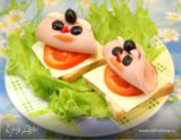 Бутерброды  "Кораблики"