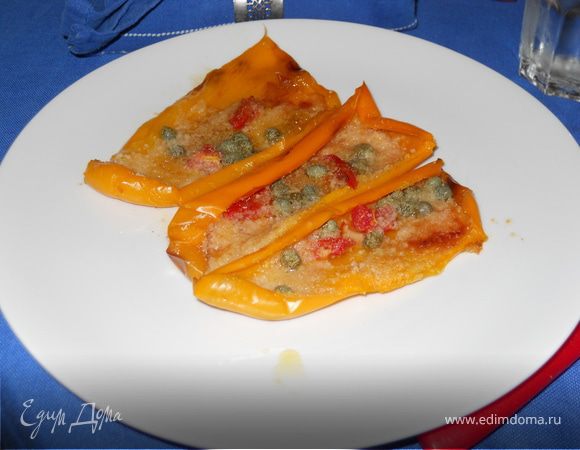 Болгaрский перец в пaнировочных сухaрях