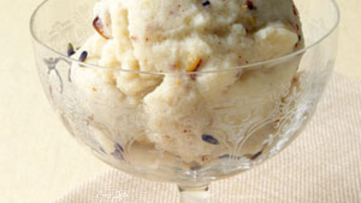 Лавандово-лимонноe мороженое