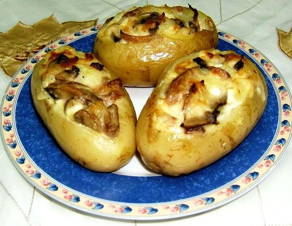 Картофель фаршированный