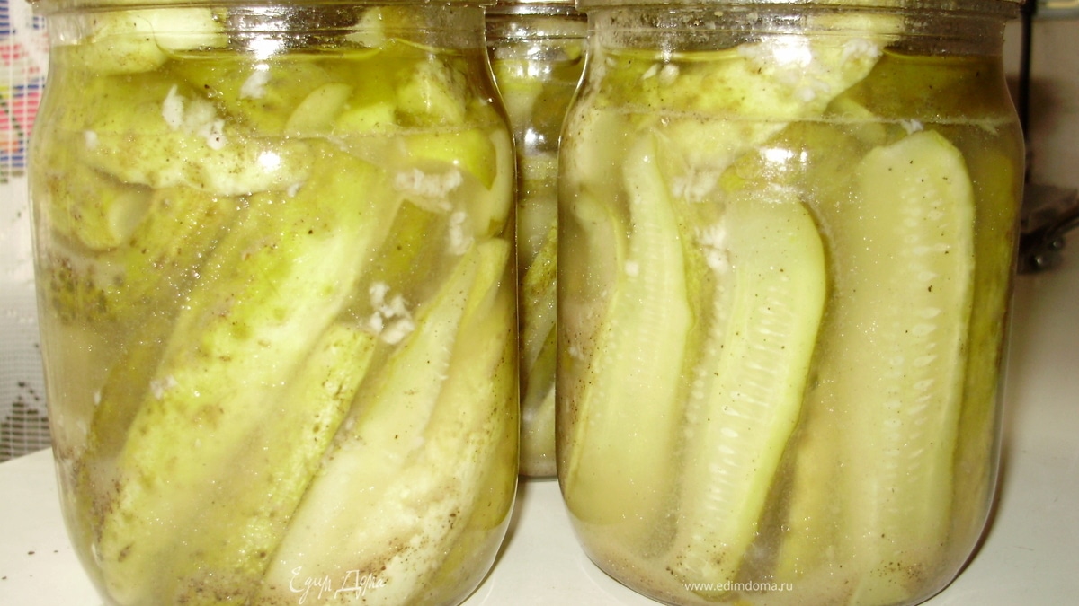 Огурчики-"пальчики"в горчичной заливке