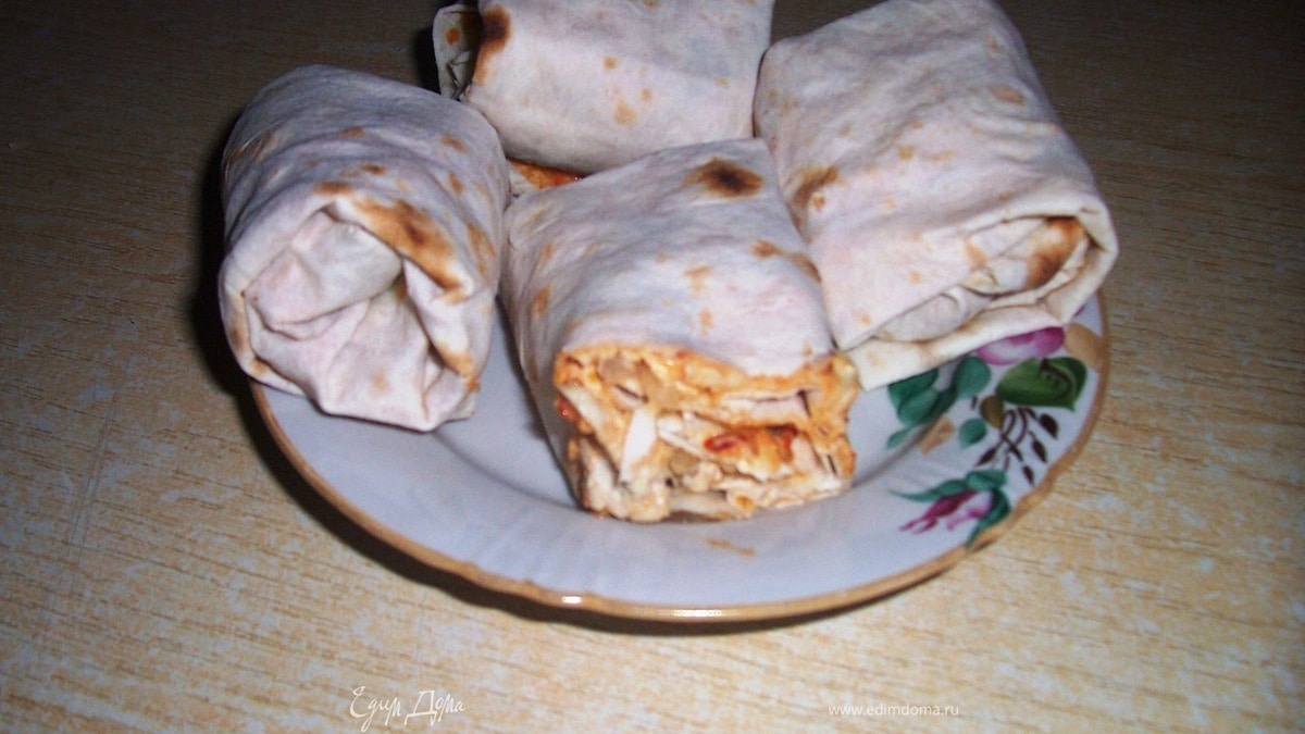 Буритос с курицей