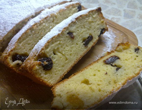 Лимонно-творожный кекс