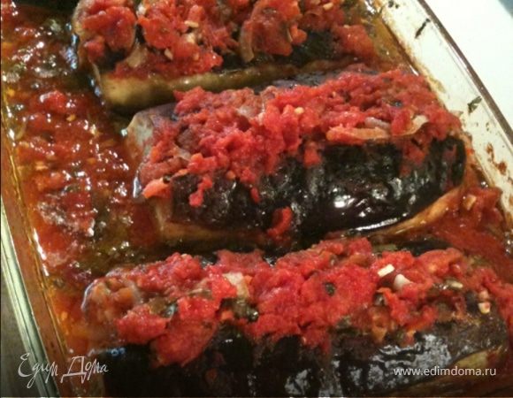 Имам баидлы (баклажаны с помидорами)