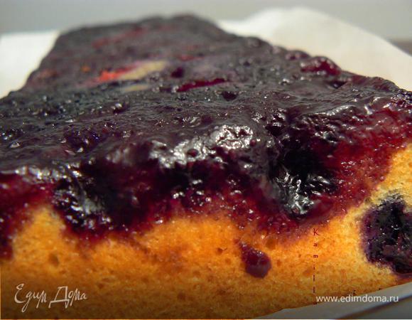 Черничный пирог-перевертыш