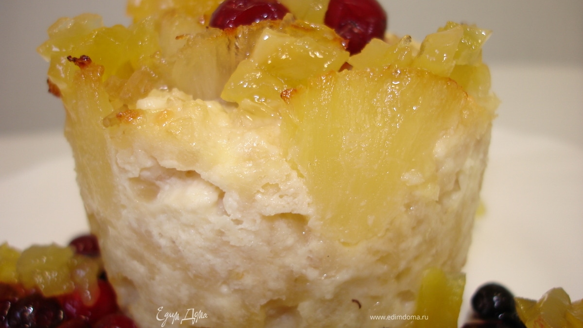 Рисовые тортики с ананасом