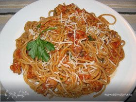Спагетти с миндальным соусом