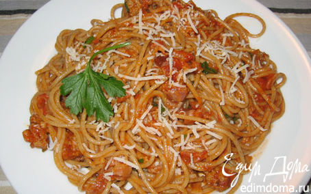 Рецепт Спагетти с миндальным соусом