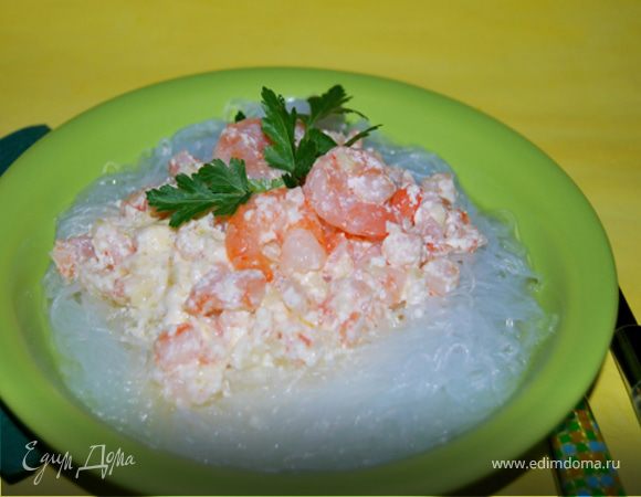 Вермишель Фунчеза с креветками Вермишель Фунчеза с креветками