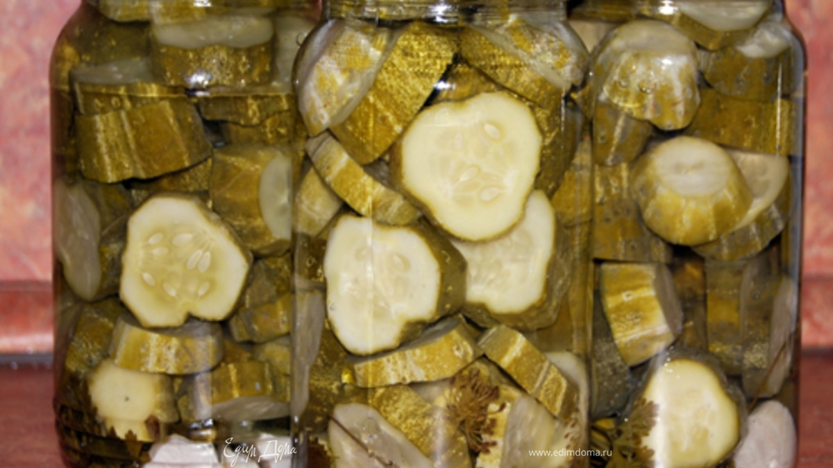 Огурцы резаные