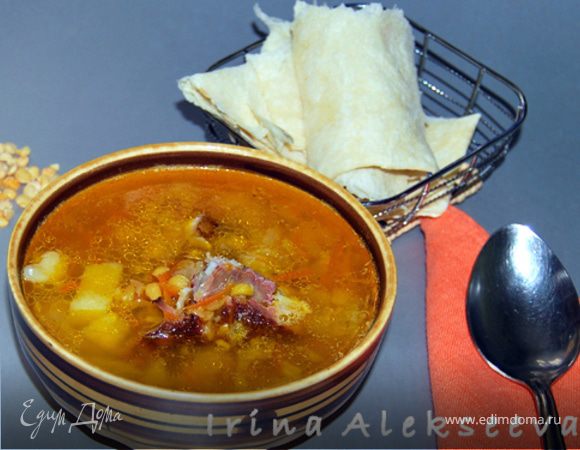 Суп гороховый с копченостями Суп гороховый с копченостями