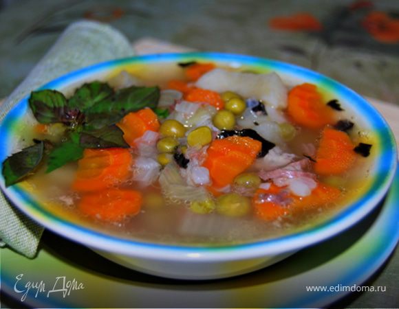 Суп из тушенки с базиликом Суп из тушенки с базиликом