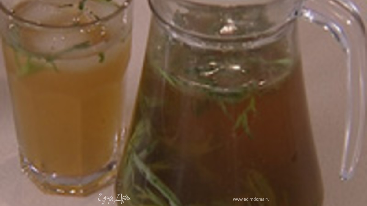 Напиток из тархуна и лайма