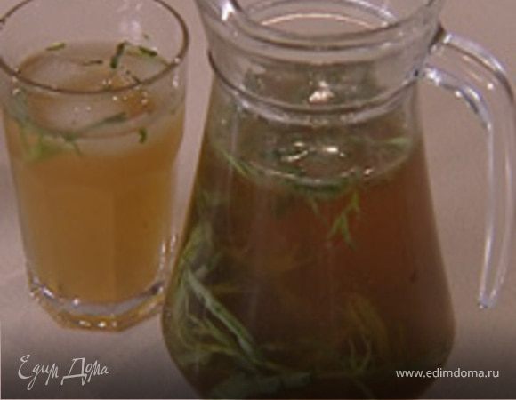 Напиток из тархуна и лайма