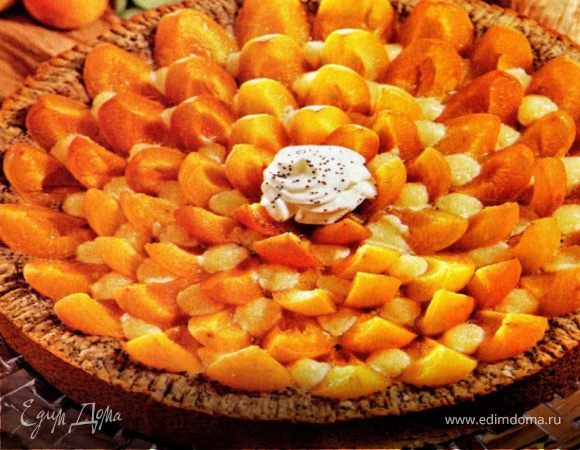 Пирог с маком и абрикосами