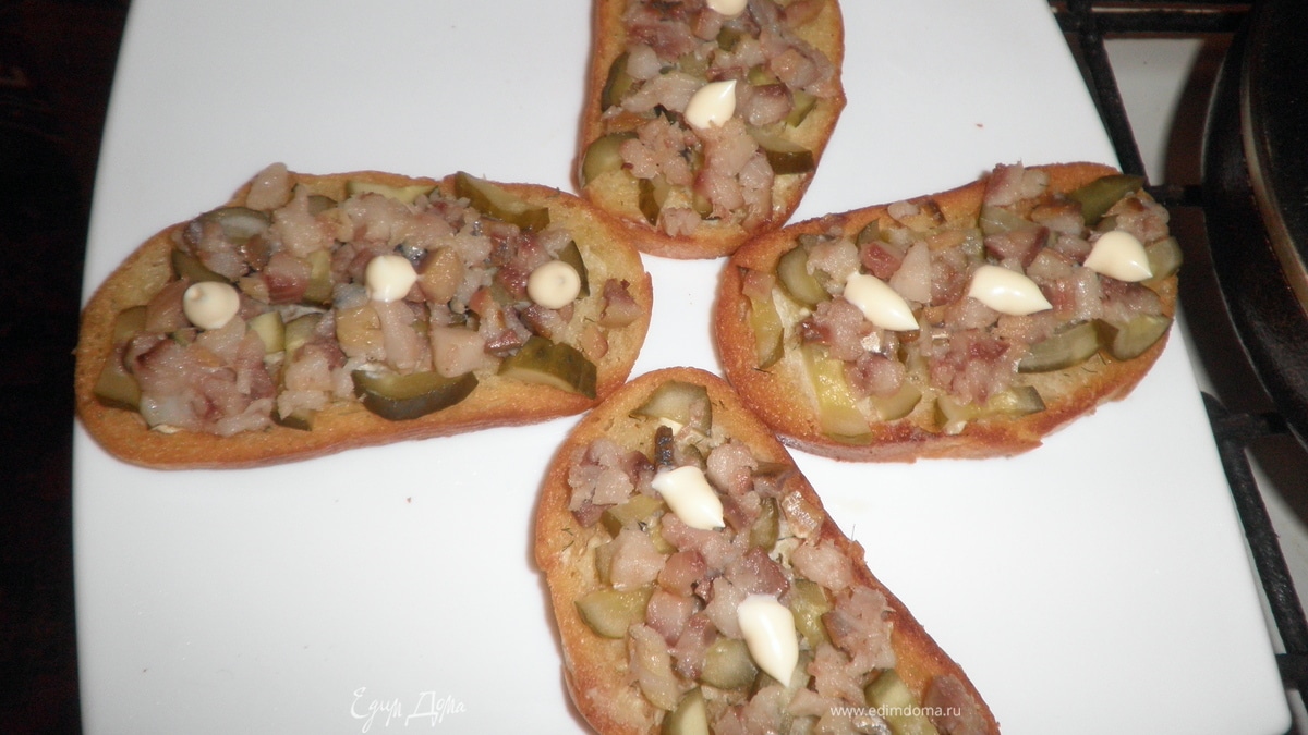 Бутерброды с сельдью