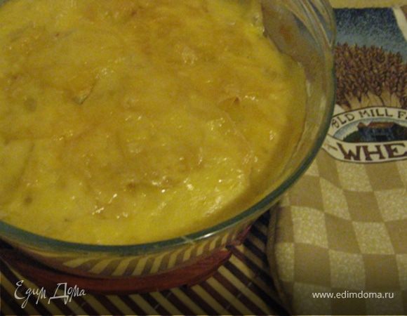 Картофельная запеканка с сыром и чесноком