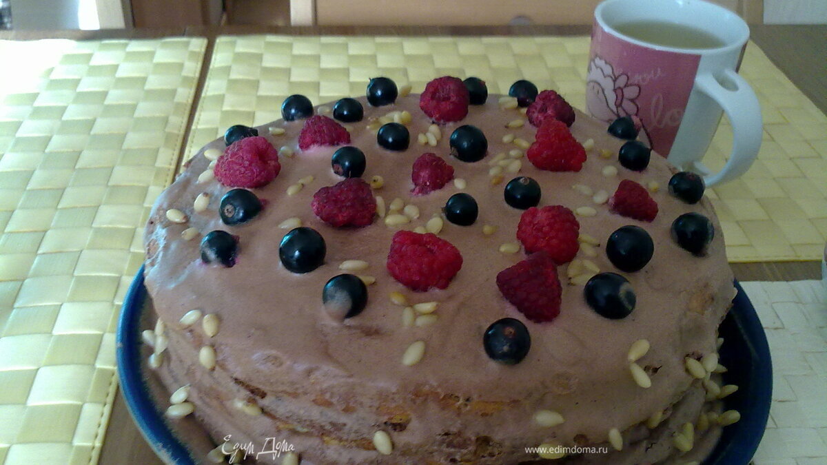 Праздничный летний торт