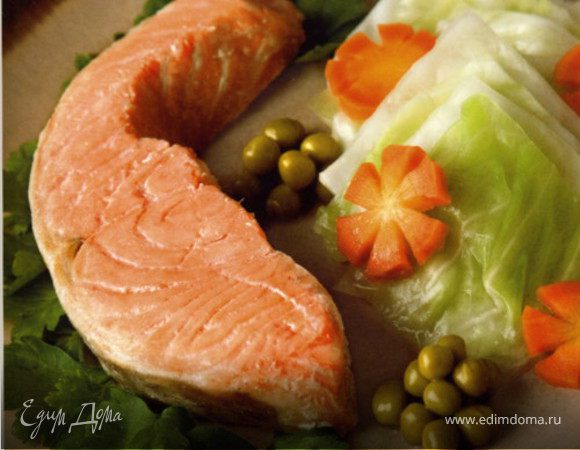 Семга с гарниром