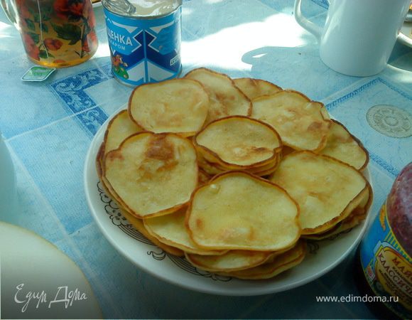 Оладушки с яблоками