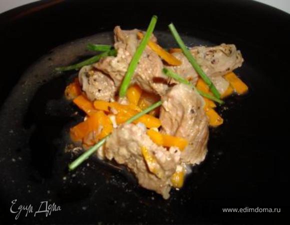 Телятина тушённая с лимонным соком