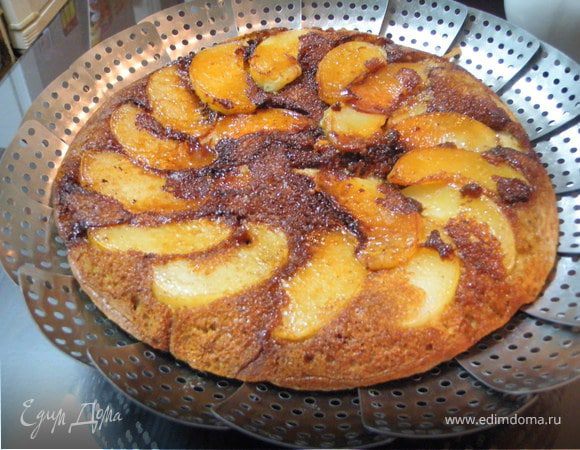 Пирог "Персик в карамели"