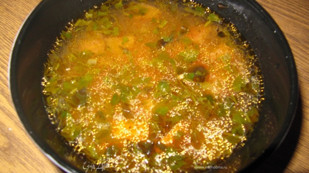 Овощной суп с телятиной