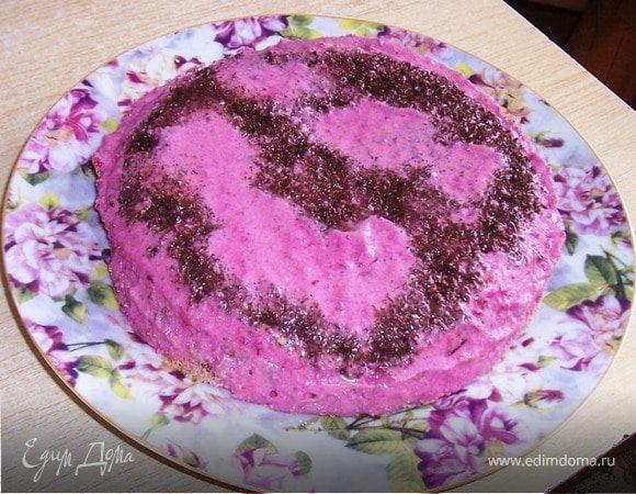 Творожный вишневый десерт с шоколадом Творожный вишневый десерт с шоколадом