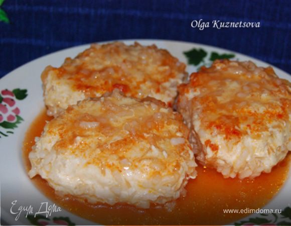 Тефтели из куриной грудки с рисом 