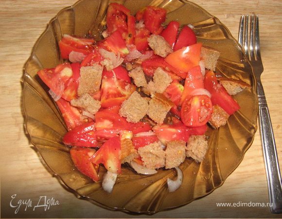 Простой помидорный салатик