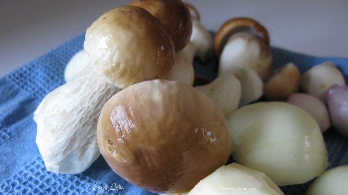 "Porcino" - осенний суп из белых грибов