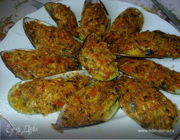 Гратинированные мидии