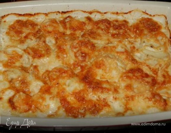 Запеченный картофель со сливками и сыром Запеченный картофель со сливками и сыром