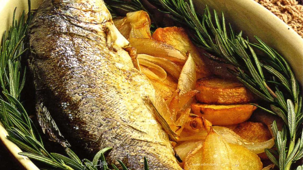 Форель с картофелем