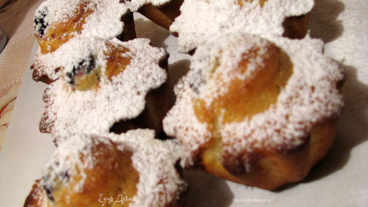 Маффины с ежевикой